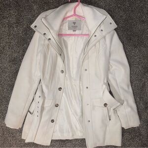 Guess Women's Ivory Utility Coat